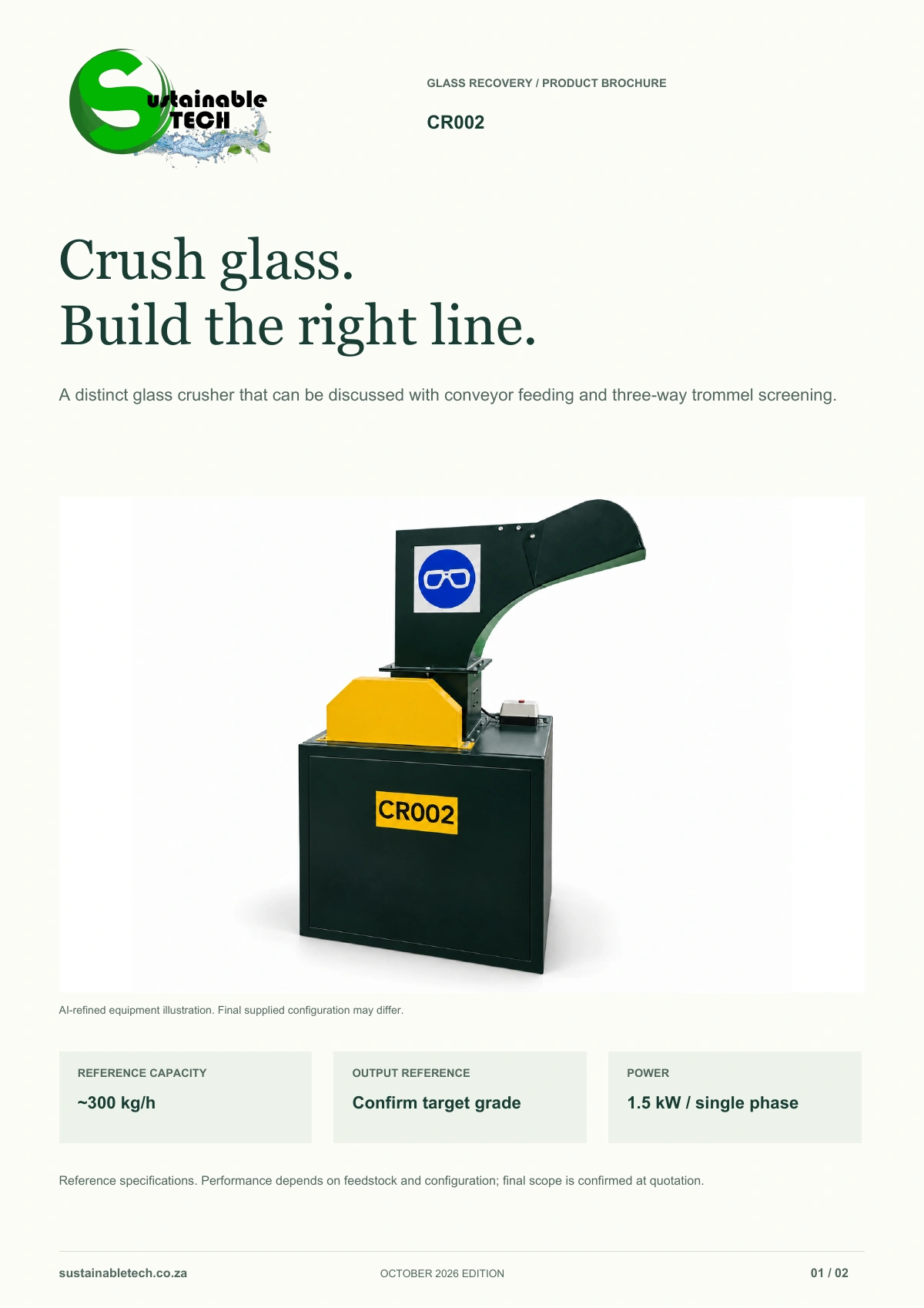 CR002 Glass Crusher document preview