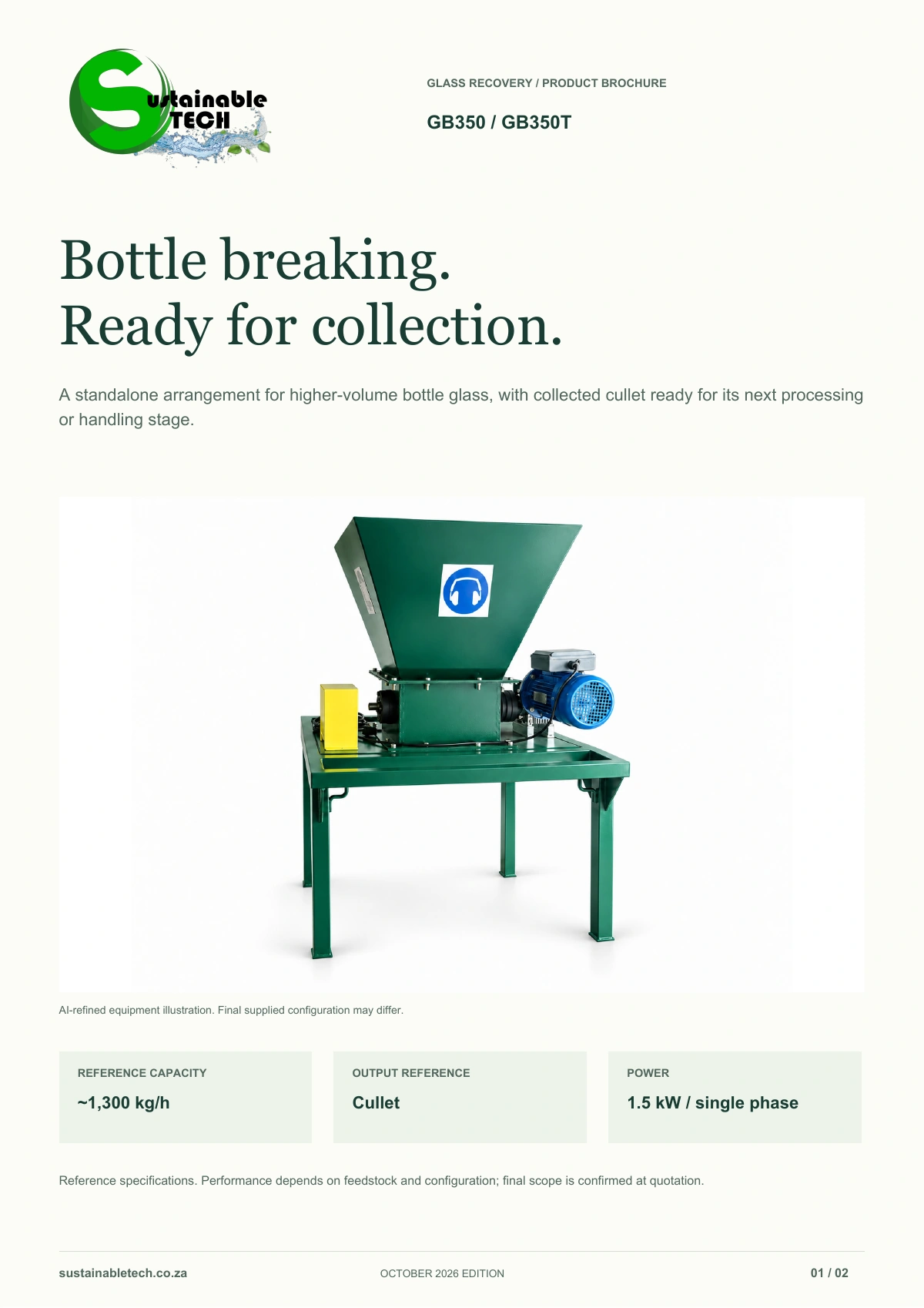 GB350 / GB350T Bottle Breaker document preview