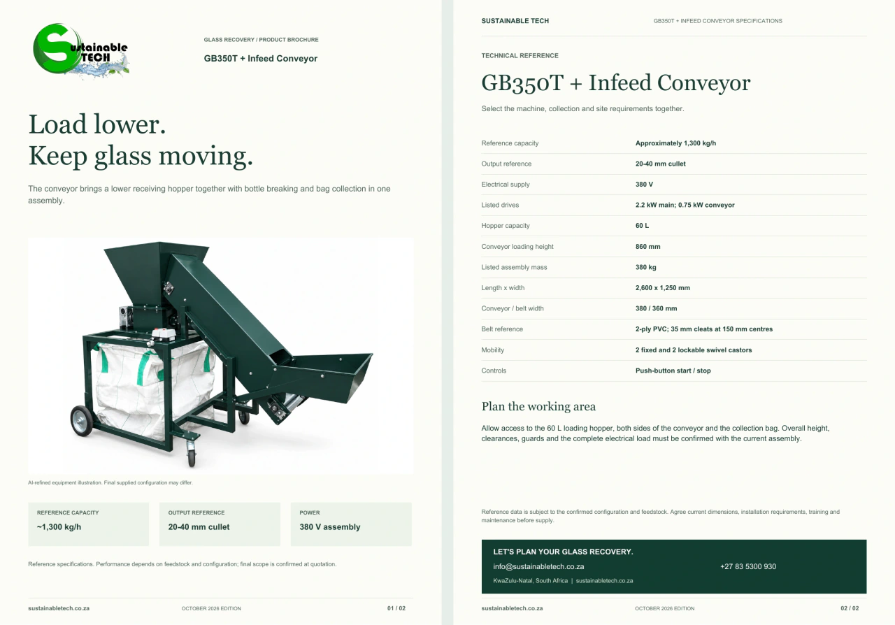 GB350T + Infeed Conveyor document preview